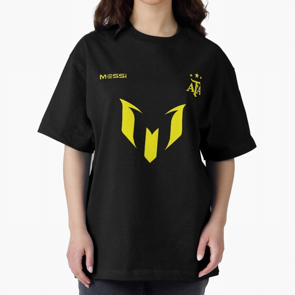 Lionel Messi logo - Argentina world champion Premium T-Shirt Honor Football Greatness during FIFA World Cup 2026 for Fans of Messi and Cristiano Ronaldo and France and Portugal, Bringing Soccer Culture, Superstar Moments, National Team Dreams and