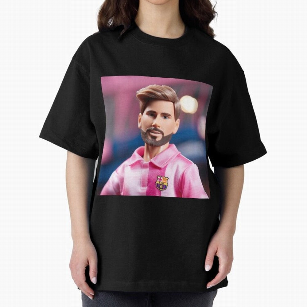 If Messi were a Barbie doll... Premium T-Shirt Capture Stadium Memories from Match Day Hype around FIFA World Cup 2026 Group Stage, Neymar, Haaland and Cristiano Ronaldo, England, Vintage Soccer Flavor, Modern Football Stars, National Flags and