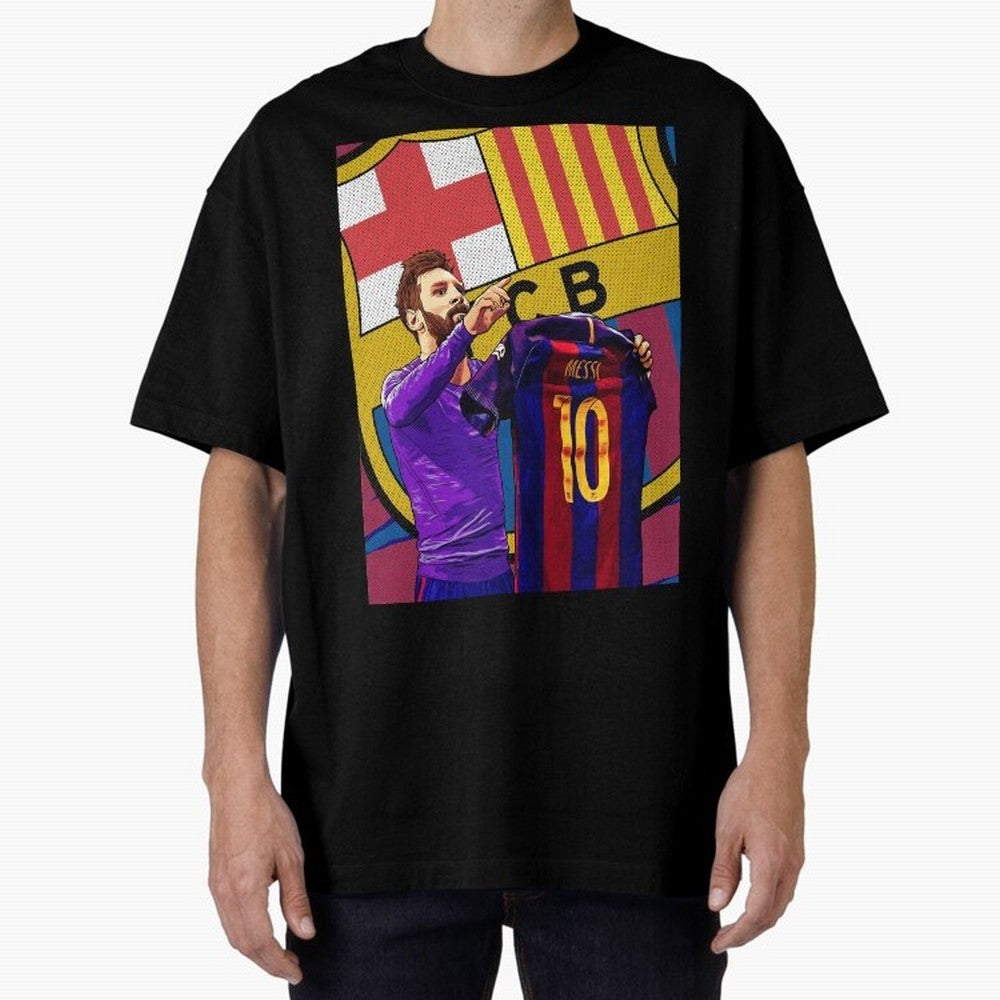 Messi Goat in FC Barcelna Graphic T-Shirt Celebrate Football Dreams Across FIFA World Cup 2026 Spirit, Connected to France, Cristiano Ronaldo, Goal Celebration Energy, Supporter Heritage, Football Icons and Worldwide Tournament Joy; Great for Watch