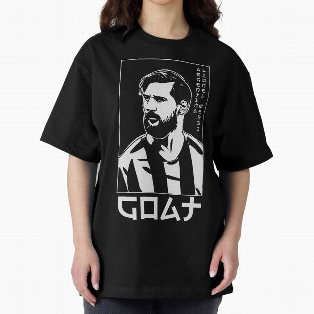 Lionel Messi Japanese Style Portrait art illustration Premium T-Shirt Celebrate Fan Favorites in Match Day Hype around FIFA World Cup 2026 Group Stage, Messi, CR7 and Mbappe, Germany, Sports Nostalgia, International Competition, Famous Players and