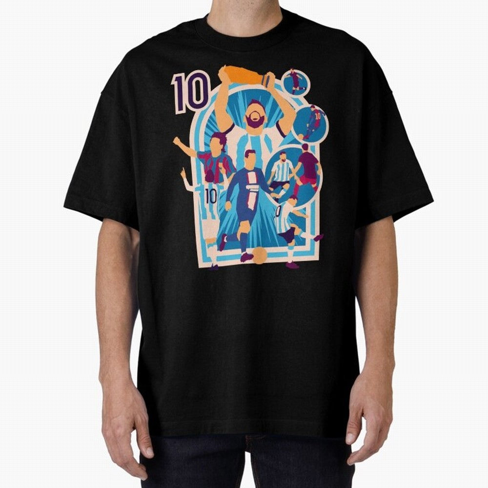 Messi - The Goat Classic T-Shirt Capture Global Football Passion for FIFA World Cup 2026 Group Stage, Inspired by Neymar, Haaland and Cristiano Ronaldo, England, France and Netherlands, Global Supporter Spirit, Legendary Goals, National Colors and