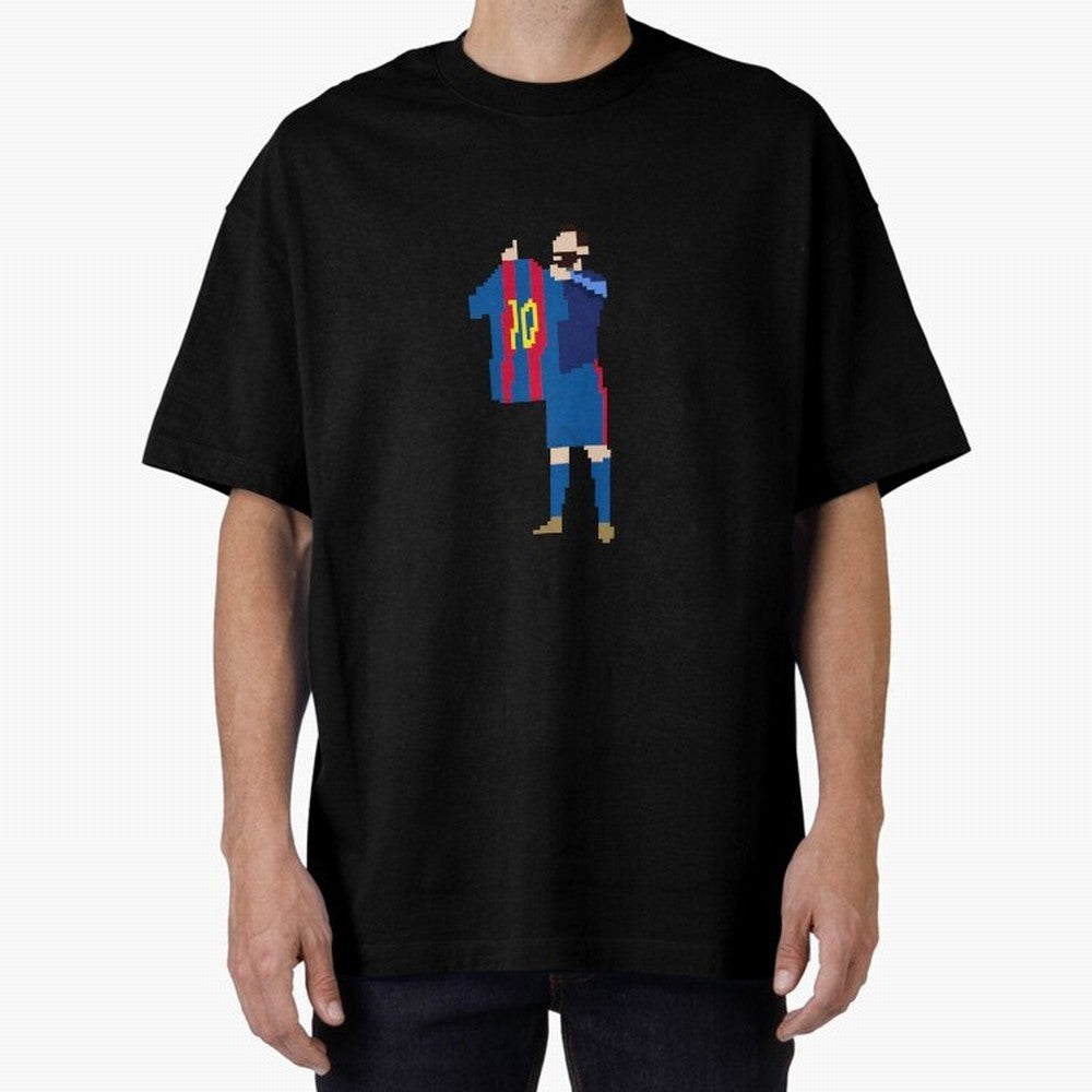 Messi Iconic Celebration Pixel Classic T-Shirt Show Support during the FIFA World Cup 2026 USA Canada Mexico Journey through Neymar Highlights, England and Germany Pride, Match Day Excitement, Supporter Culture, Golden Goals and Global Football