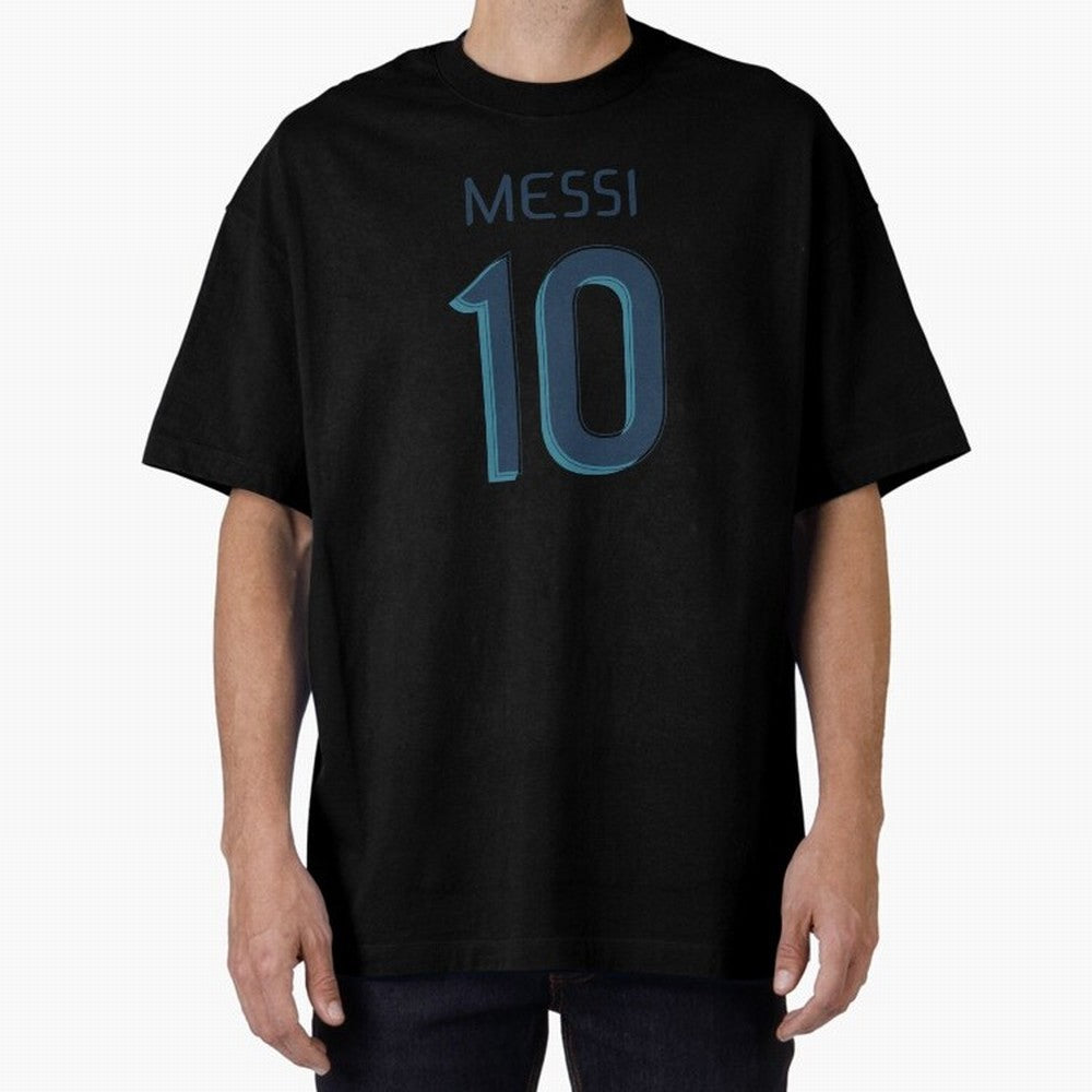 Messi 10 Oversized T-Shirt Live the Energy of the FIFA World Cup 2026 Group Stage Journey through Cristiano Ronaldo Highlights, Spain Pride, Fan Favorite Moments, National Team Passion, Big Match Drama and Soccer History; Created for Match Day