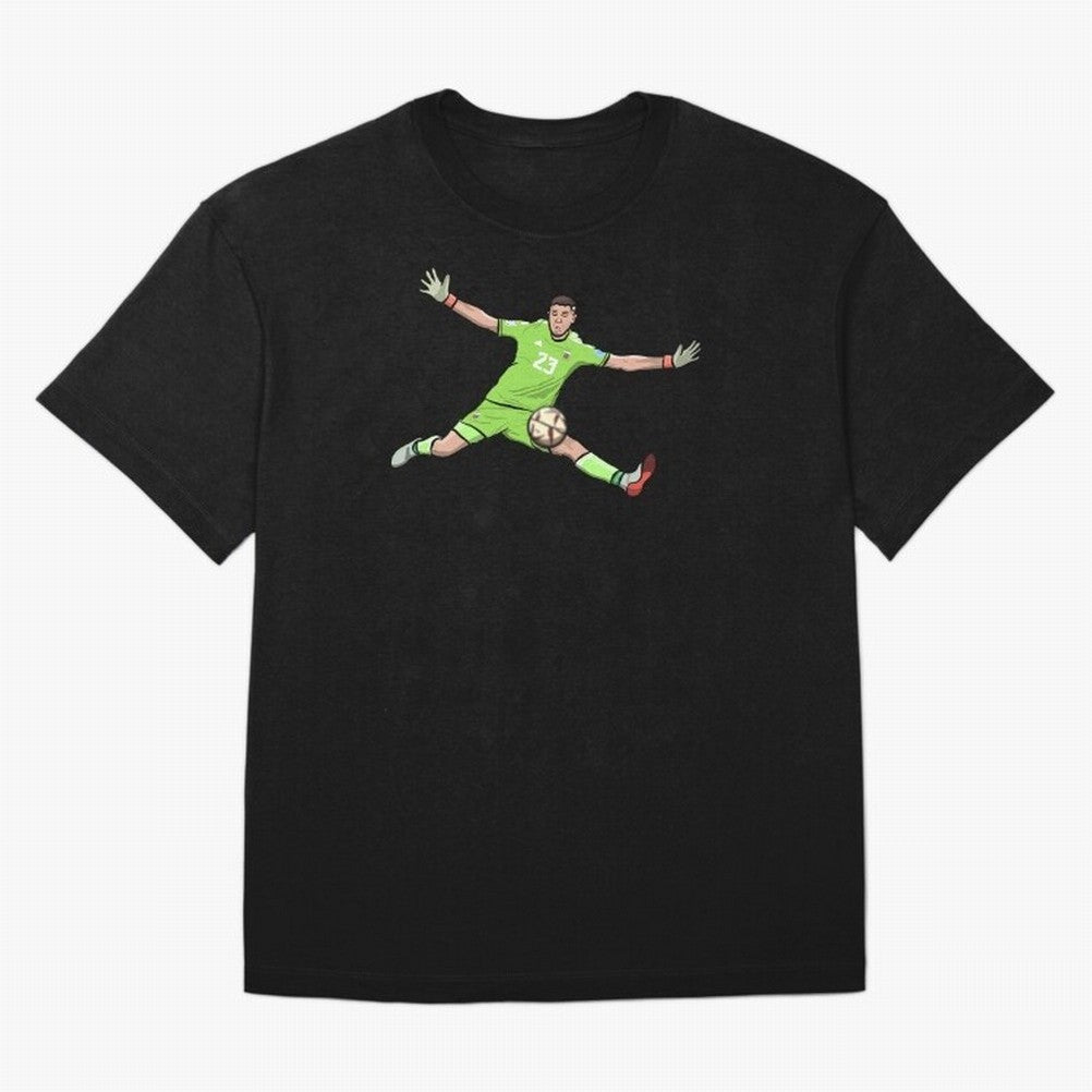 Emi 'Dibu' Martinez, the Heroic Save! Classic T-Shirt Celebrate Match Day Hype around FIFA World Cup 2026, Messi and Cristiano Ronaldo, England, France and Netherlands, Vintage Soccer Flavor, Modern Football Stars, National Flags and Final Night