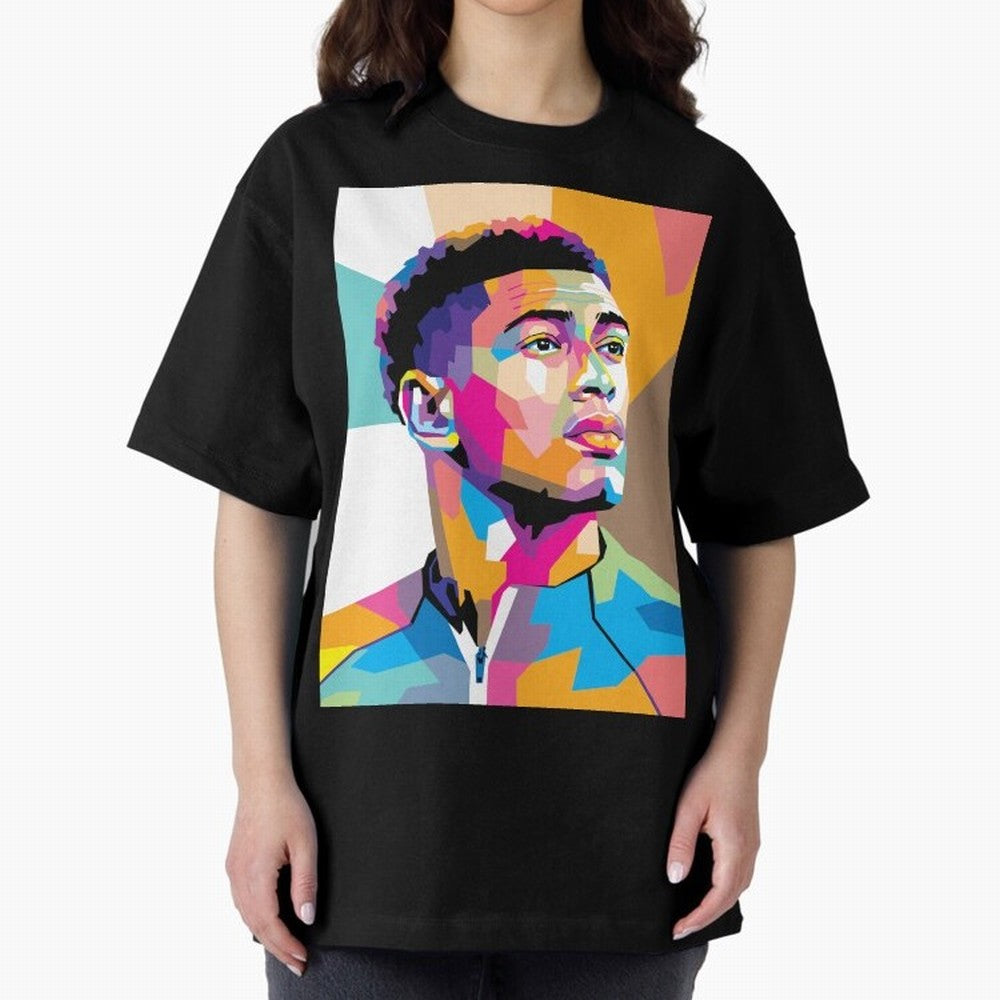 Jude Bellingham in WPAP Style Classic T-Shirt Stand Out with Spirit from Global Football Passion for FIFA World Cup 2026 Group Stage, Built around Messi, CR7 and Mbappe, France, Global Supporter Spirit, Legendary Goals, National Colors and