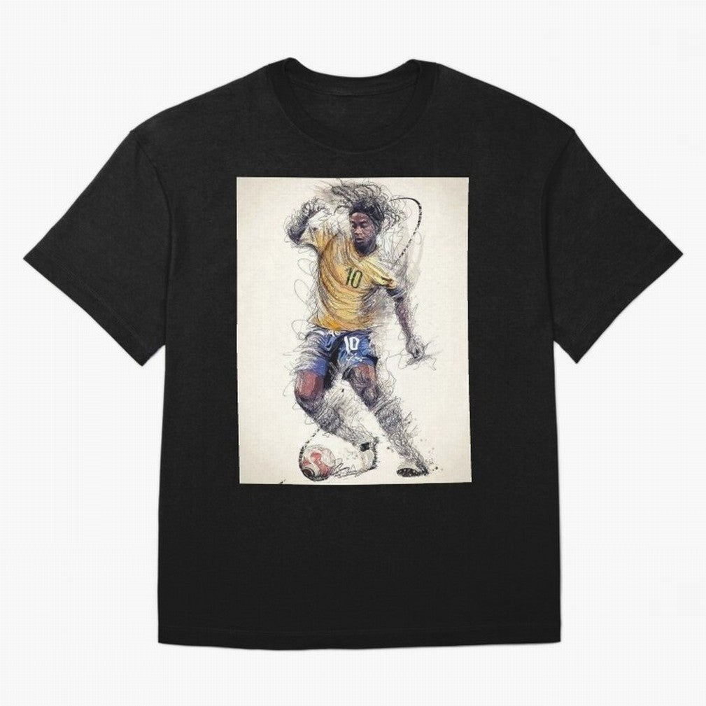 Ronaldinho Classic T-Shirt Bring Trophy Dreams to FIFA World Cup 2026 Spirit, Filled with Spain and Netherlands, Cristiano Ronaldo, Classic Soccer Heritage, Championship Pressure, Fan Loyalty and International Pride; Made for Collectors Who Enjoy