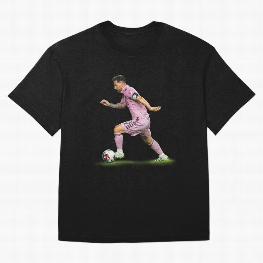 Messi Inter Miami Soccer Art ¨C Football Legend in Pink Jersey Classic T-Shirt Turn Football Passion into FIFA World Cup 2026 for Fans of Haaland and Mbappe and Portugal, Bringing Football Festival Excitement, Trophy Ambitions, Country Rivalries