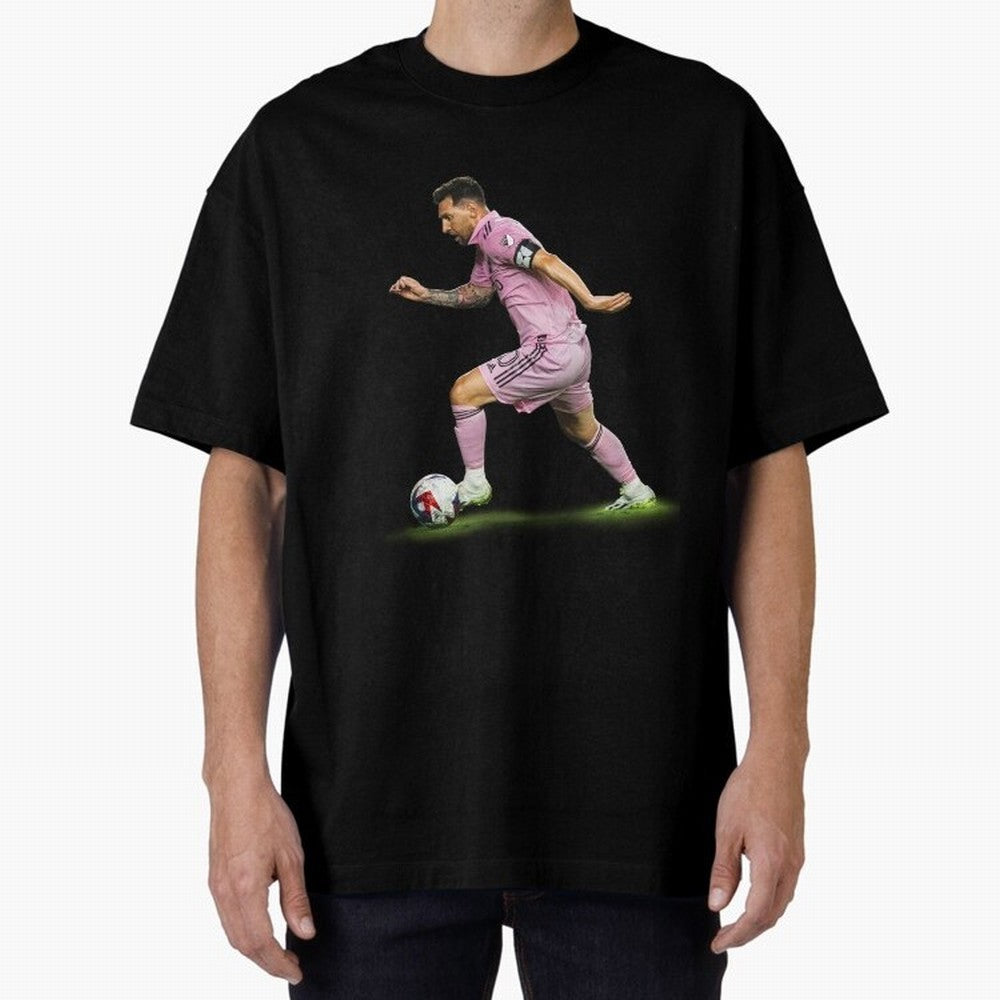 Messi Inter Miami Soccer Art ¨C Football Legend in Pink Jersey Classic T-Shirt Turn Football Passion into FIFA World Cup 2026 for Fans of Haaland and Mbappe and Portugal, Bringing Football Festival Excitement, Trophy Ambitions, Country Rivalries