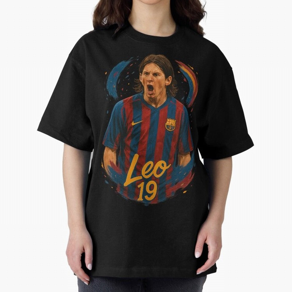 Young Messi Barcelona Art ¨C Rising Legend in Number 19 Tribute	 Classic T-Shirt Celebrate FIFA World Cup 2026 for Fans of Messi and England and Germany, Bringing Football Festival Excitement, Trophy Ambitions, Country Rivalries and Star Player