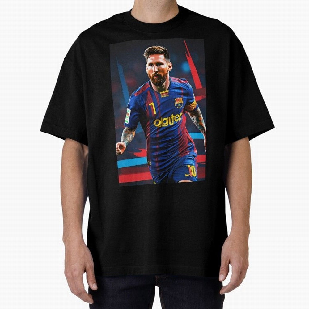 Messi.fcb Oversized T-Shirt Show Fan Pride Across FIFA World Cup 2026 Filled with Cristiano Ronaldo, Haaland and CR7, England, France and Netherlands Energy, Championship Spirit, Famous Goals, Roaring Crowds and International Football Unity;