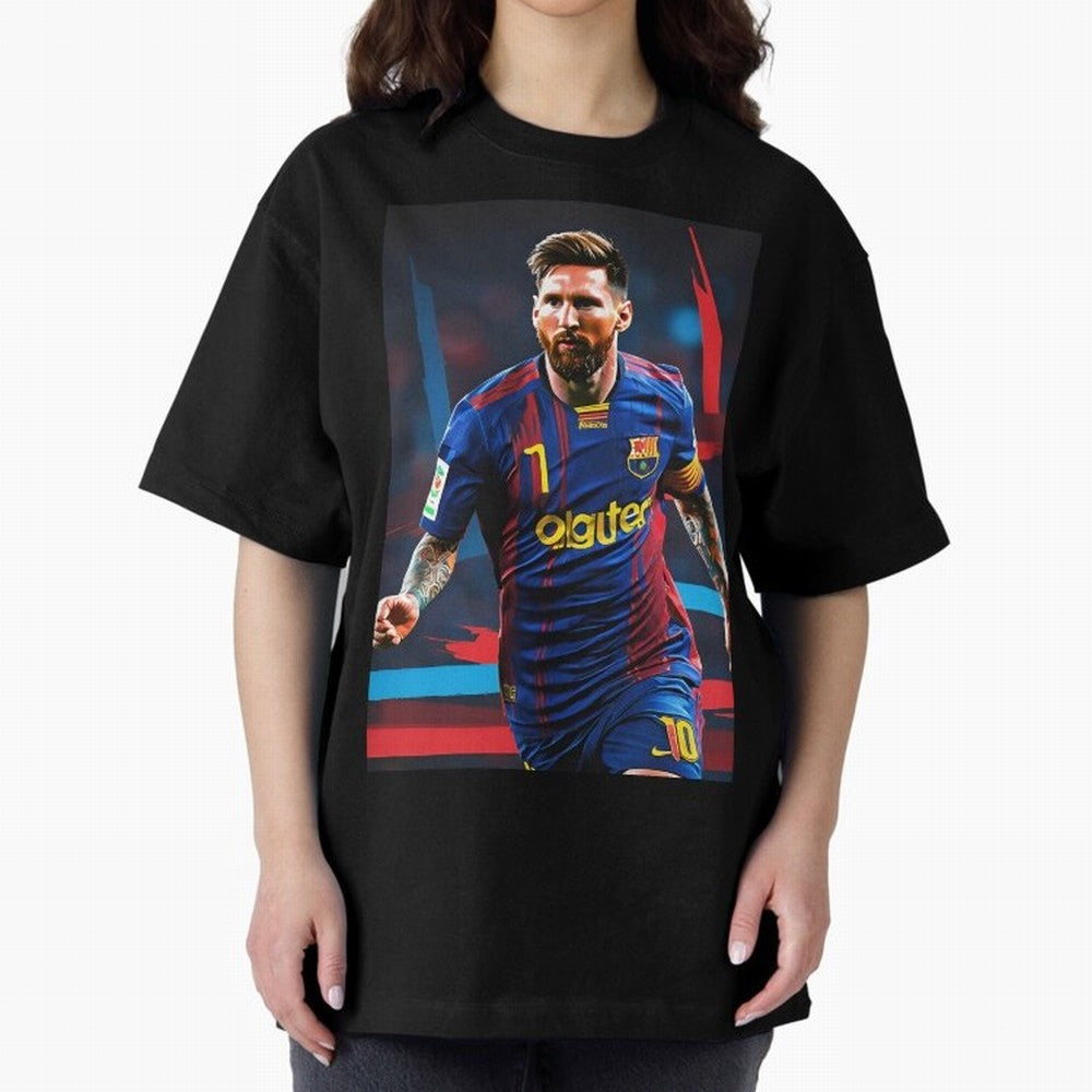 Messi.fcb Oversized T-Shirt Show Fan Pride Across FIFA World Cup 2026 Filled with Cristiano Ronaldo, Haaland and CR7, England, France and Netherlands Energy, Championship Spirit, Famous Goals, Roaring Crowds and International Football Unity;