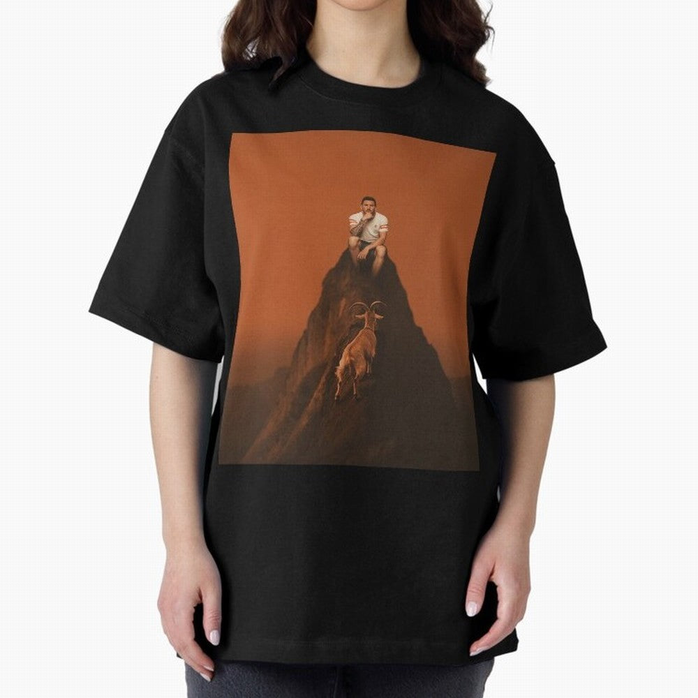 Goat messi football sunset Oversized T-Shirt Join the Global Buzz around the FIFA World Cup 2026 Group Stage Journey through Neymar, Haaland and Cristiano Ronaldo Highlights, Portugal Pride, Stadium Chants, National Pride, Trophy Dreams and