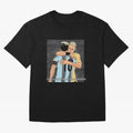 Messi and Neymar Classic T-Shirt Celebrate the Road through FIFA World Cup 2026 Group Stage Spirit, Highlighting England, Mbappe and Neymar, Football Festival Excitement, Trophy Ambitions, Country Rivalries and Star Player Buzz; Great for Watch
