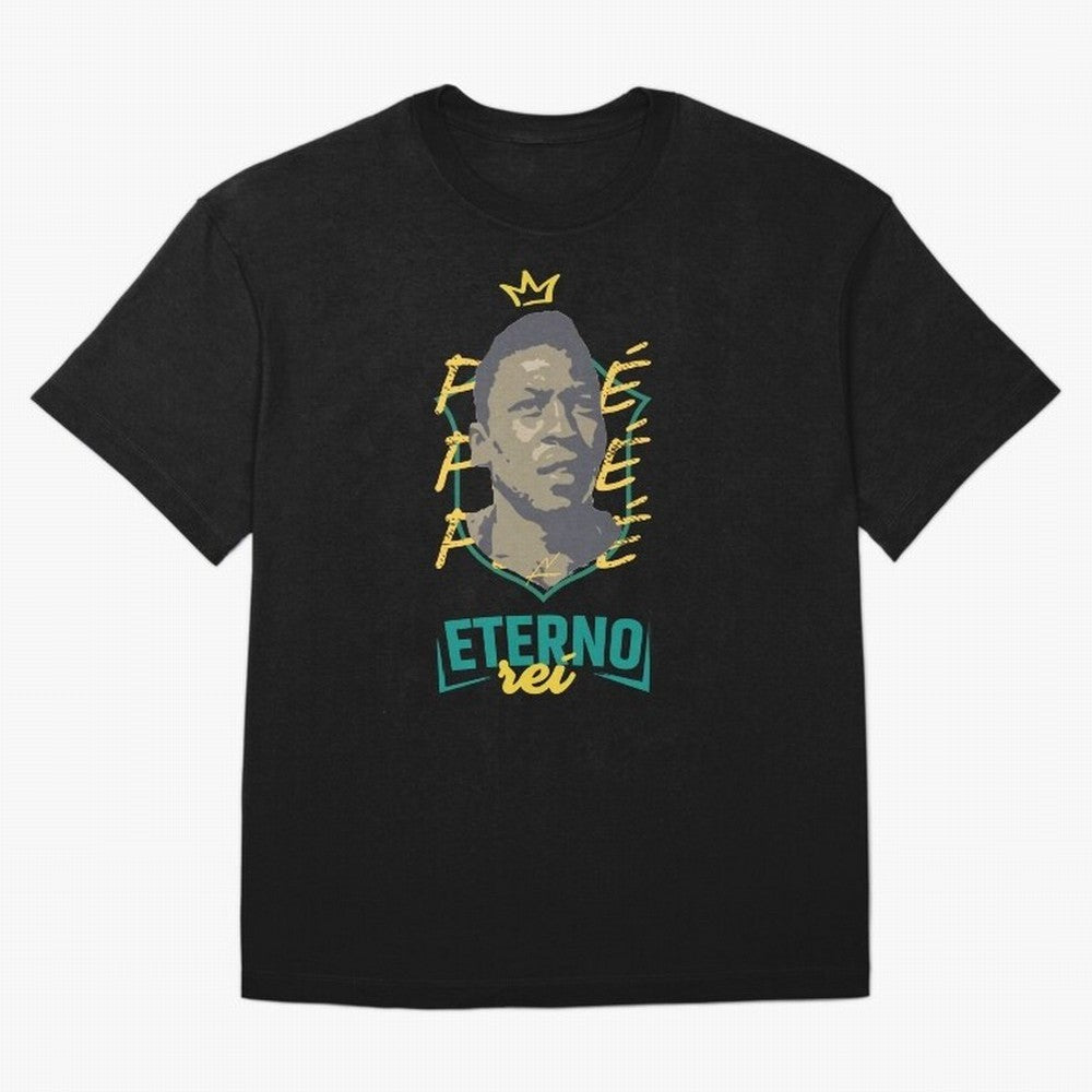 Messi and Neymar wearing a Pele t-shirt - Pel¨¦ Eterno - Pele Forever Rei Classic T-Shirt Support Your Favorite Stars during Global Football Passion for FIFA World Cup 2026, Connected to Messi, Spain and Netherlands, Football Festival Excitement,