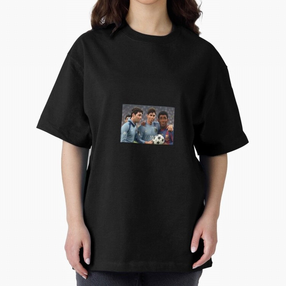 History Oversized T-Shirt Celebrate Football Heritage in FIFA World Cup 2026 USA Canada Mexico Connected to Messi and Cristiano Ronaldo, Portugal, Spain and Germany Energy, Soccer Culture, Superstar Moments, National Team Dreams and Competitive