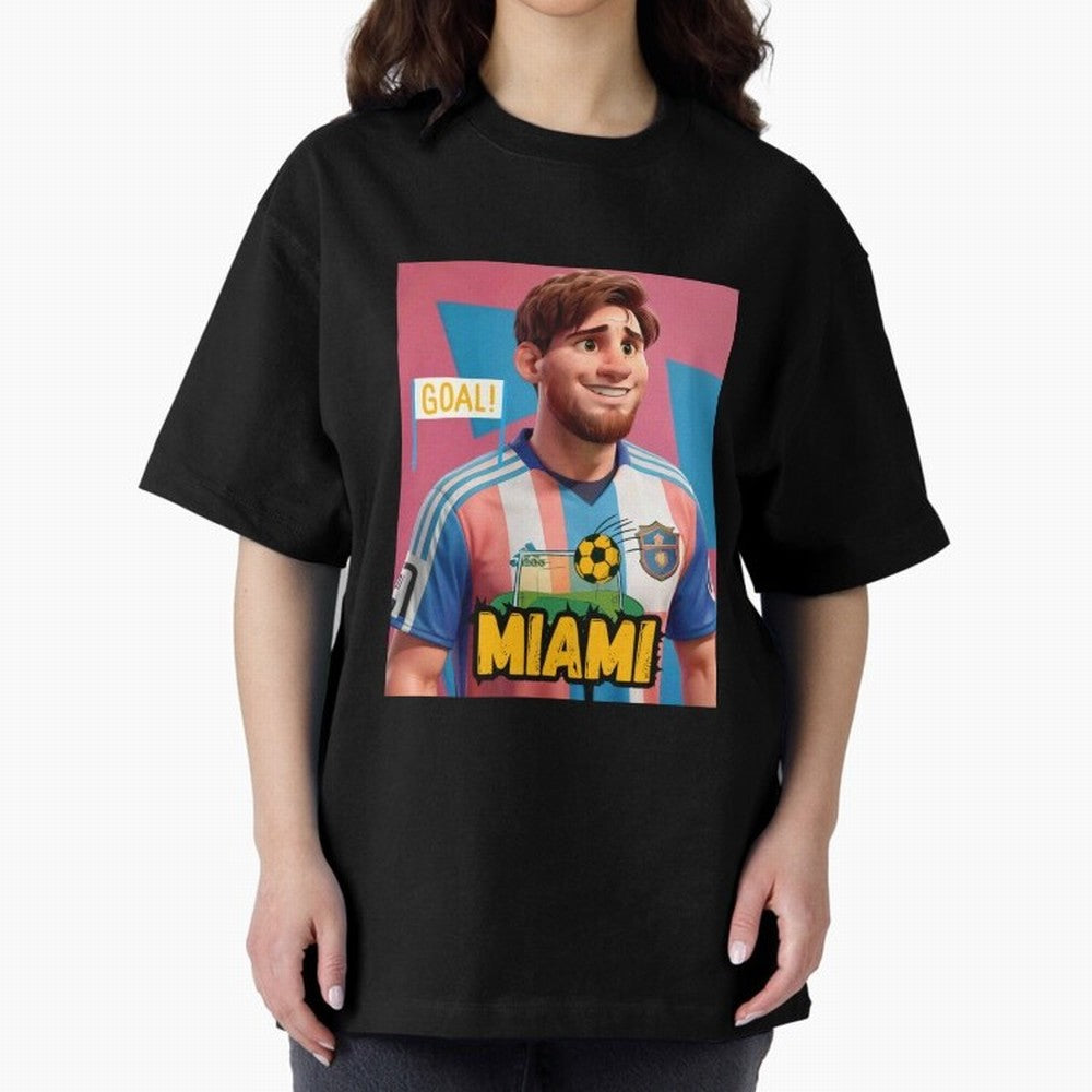 Messi FC Inter Miami Vintage T-shirt, Vintage Messi Football T Shirt, Vintage Soccer Sport Unisex Graphic Tee Classic T-Shirt Cheer for FIFA World Cup 2026 Group Stage Spirit, Inspired by Argentina, France and Brazil, Haaland and Mbappe, Classic