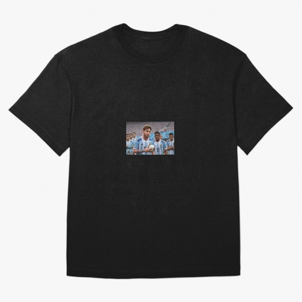 Messi Classic T-Shirt Fuel the Hype around Match Day Hype around FIFA World Cup 2026, Mbappe, England and Germany, Classic Soccer Heritage, Championship Pressure, Fan Loyalty and International Pride; Ideal for Passionate Fans Who Love Underdog