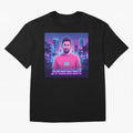 Inter Miami? Football Legend Messi Cyberpunk Retro Futurist Design (Version 2) Classic T-Shirt Carry FIFA World Cup 2026 Group Stage Featuring Neymar, Haaland and Cristiano Ronaldo, Argentina Energy, Football History, Final Match Energy, Crowd