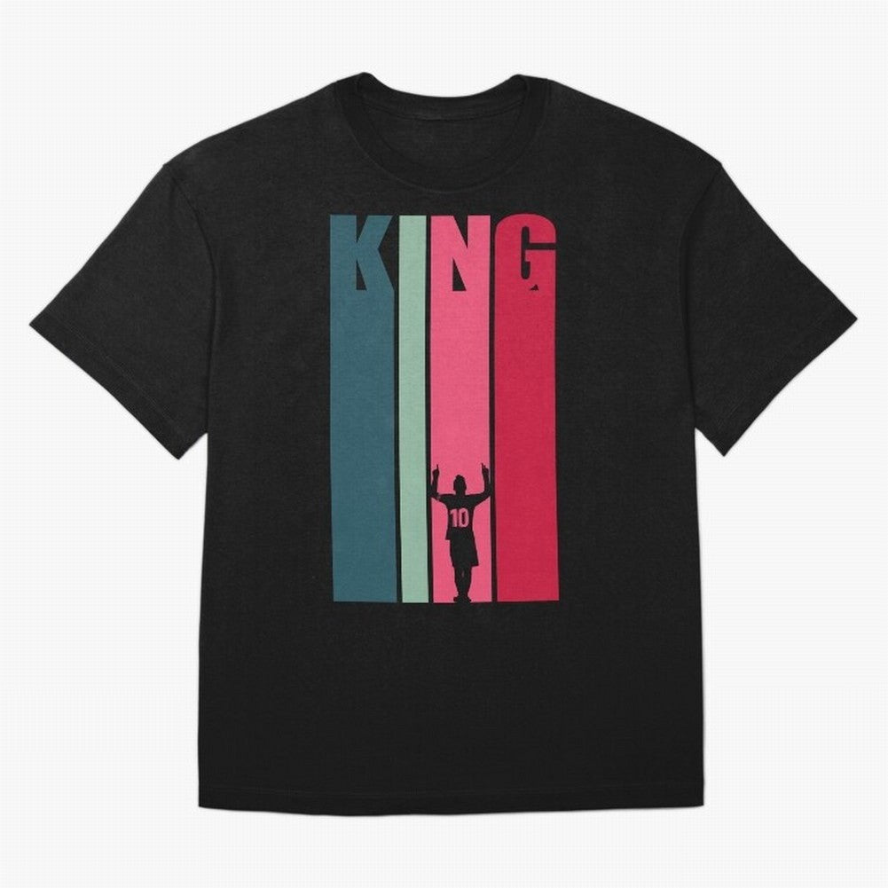 Soccer's King. Oversized T-Shirt Stand with the FIFA World Cup 2026 Journey through Neymar, Haaland and Cristiano Ronaldo Highlights, France and Portugal Pride, Fan Favorite Moments, National Team Passion, Big Match Drama and Soccer History; Great