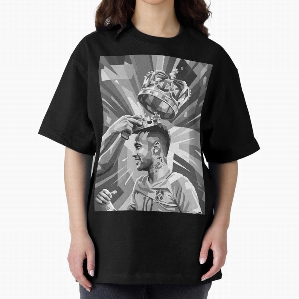 Neymar Grayscale Classic T-Shirt Follow Every Goal of Match Day Hype around FIFA World Cup 2026 USA Canada Mexico, Mbappe, Portugal, Match Day Excitement, Supporter Culture, Golden Goals and Global Football Passion; Perfect for People Who Love