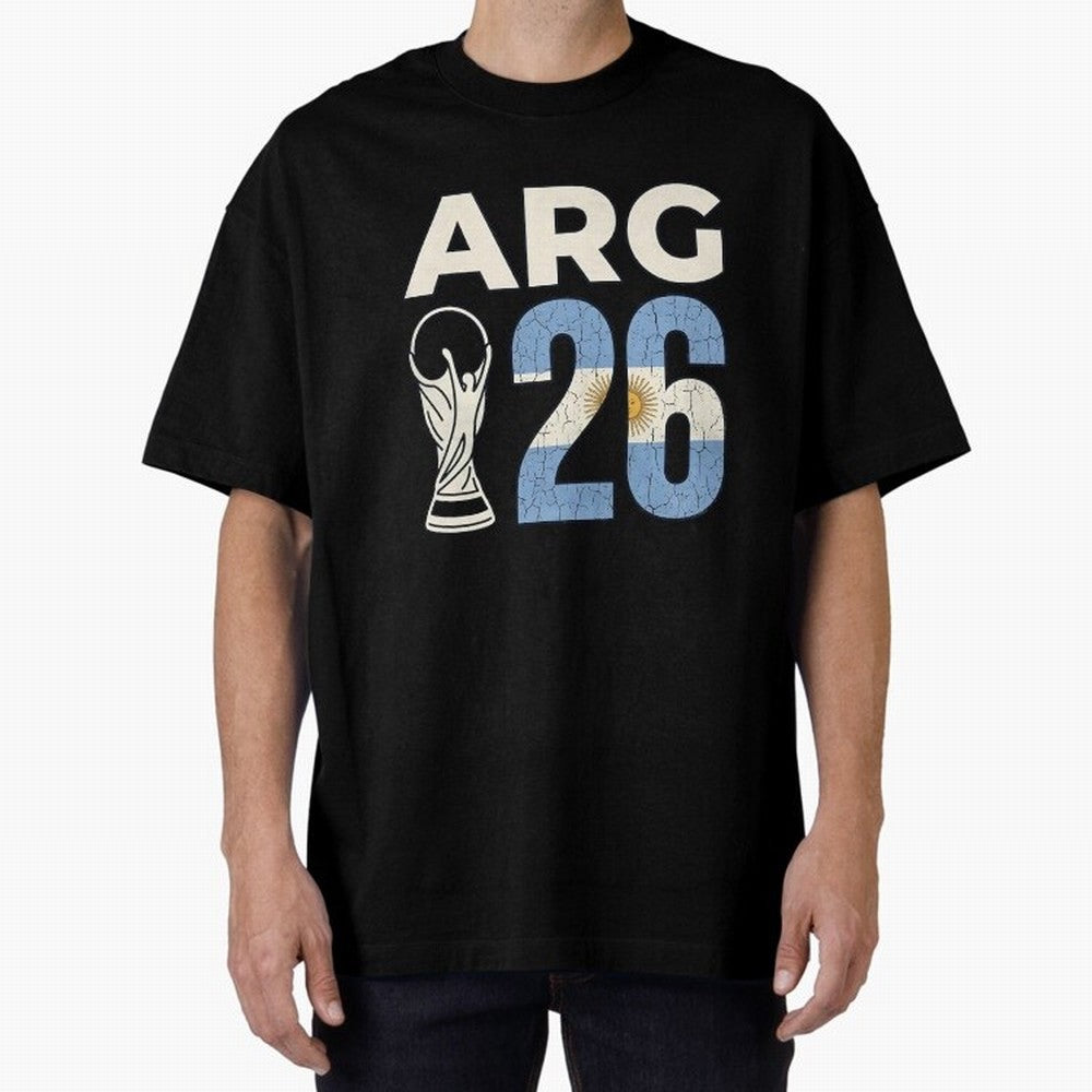 Argentina Football World Cup 2026 - Vintage Arg 26 Flag Design Essential T-Shirt Support FIFA World Cup 2026 Group Stage with Messi, Neymar and Mbappe, England Energy, Champion Mindset, Group Stage Buzz, Knockout Tension and Passionate Fan Culture;