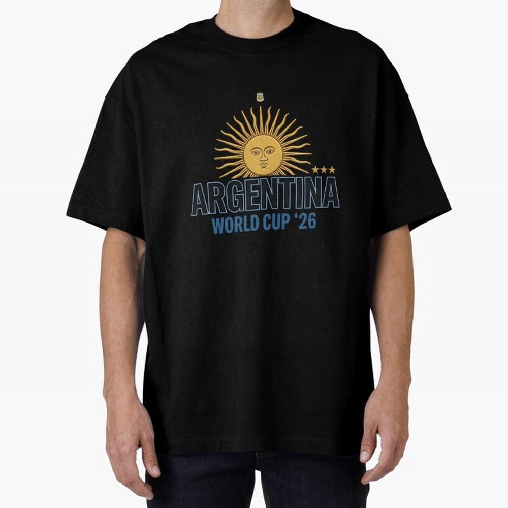 Argentina Football Sun of May - World Cup 2026 Gold Edition Essential T-Shirt Celebrate Soccer Greatness during FIFA World Cup 2026 Group Stage Spirit, with Spain, Messi, Tournament Hype, Historic Matchups, Family Viewing Parties and Global Sports
