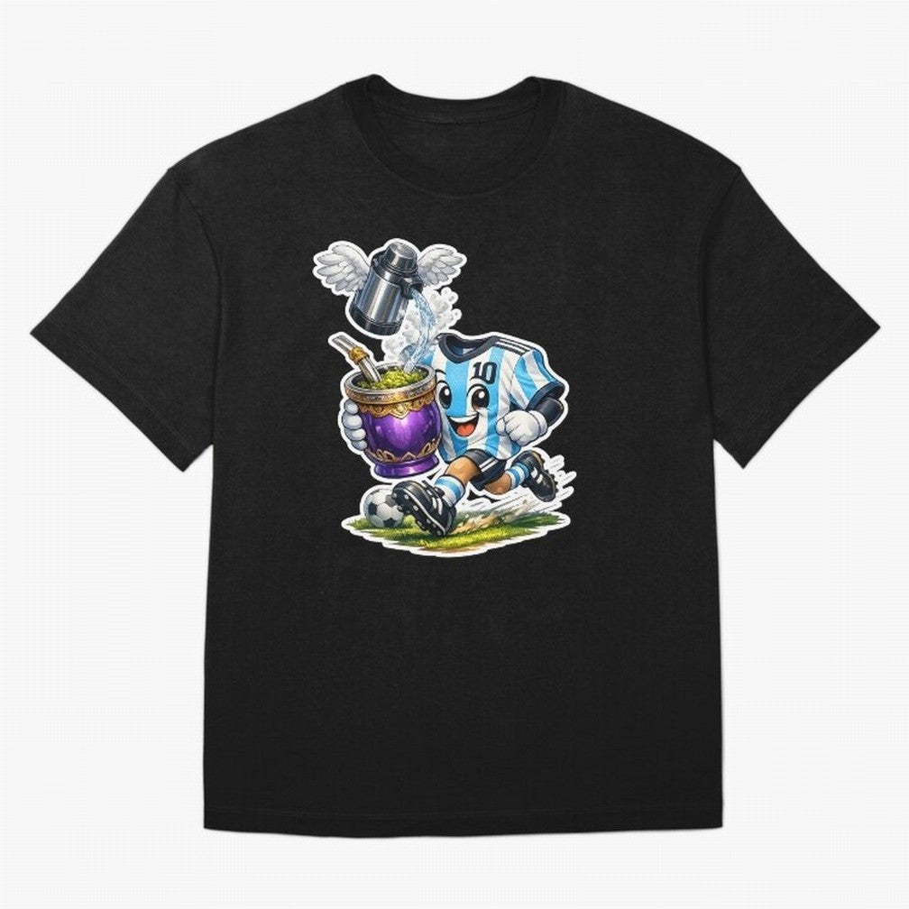 Vamos Argentina ¨C Mate & Football Forever - Argentina Football Mate Mascot - Messi 10 Soccer Fan Art Classic T-Shirt Bring Champion Energy into FIFA World Cup 2026 Group Stage Centered on Haaland, England Energy, Champion Mindset, Group Stage