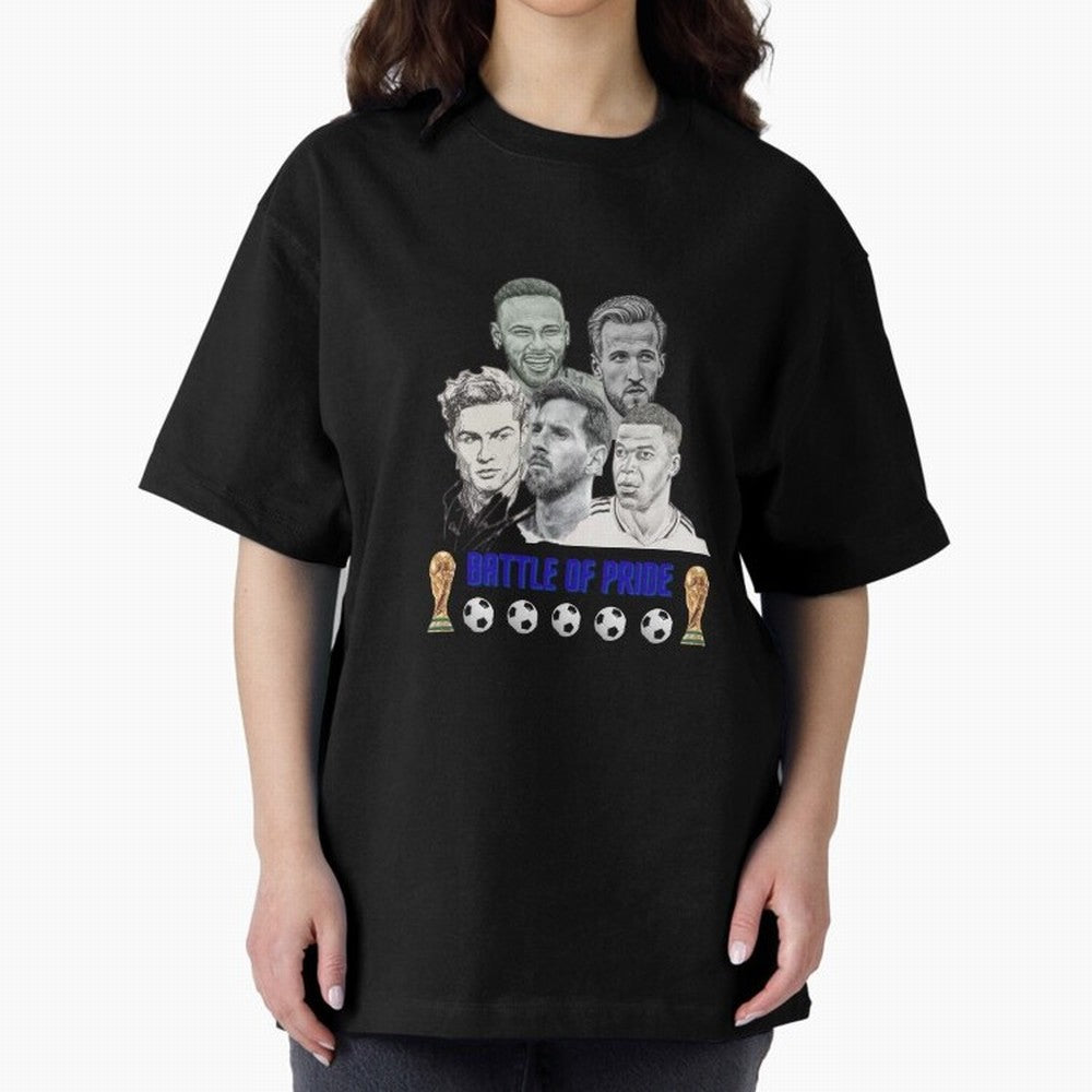 Battle of Pride Classic T-Shirt Back Your Heroes with Match Day Hype around FIFA World Cup 2026, Messi and Cristiano Ronaldo, England, France and Netherlands, Stadium Chants, National Pride, Trophy Dreams and Unforgettable Football Memories; Great