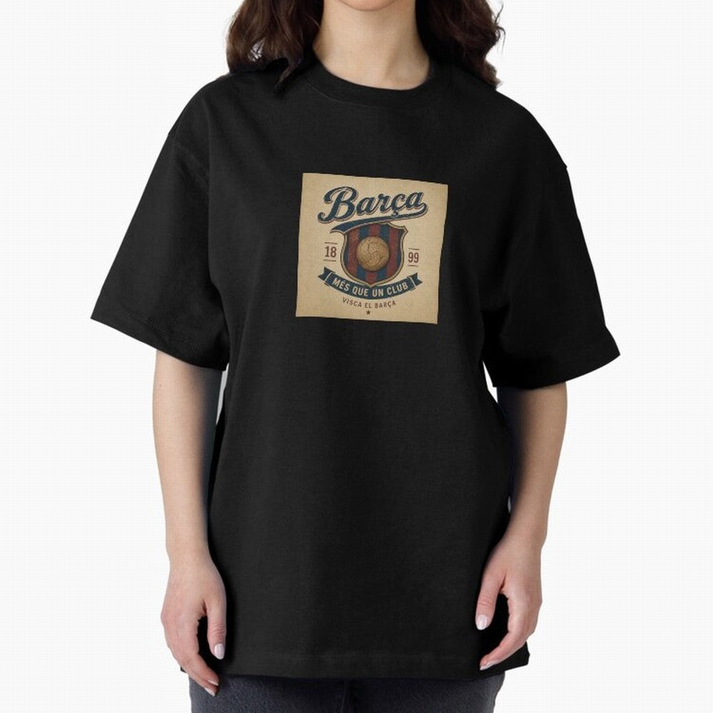 Bar?a Oversized T-Shirt Create FIFA World Cup 2026 USA Canada Mexico Capturing Messi, Portugal Energy, Supporter Pride, Iconic Celebrations, Legendary Names and Global Match Day Energy; Built for Supporters Chasing Trophy Dreams, Final Match