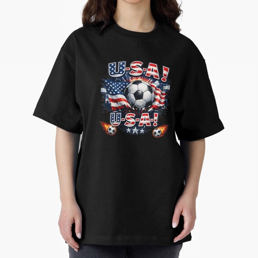 usa football Classic T-Shirt Feel International Energy from Global Football Passion for FIFA World Cup 2026 USA Canada Mexico, Capturing Mbappe, Spain and Netherlands, Champion Mindset, Group Stage Buzz, Knockout Tension and Passionate Fan Culture;