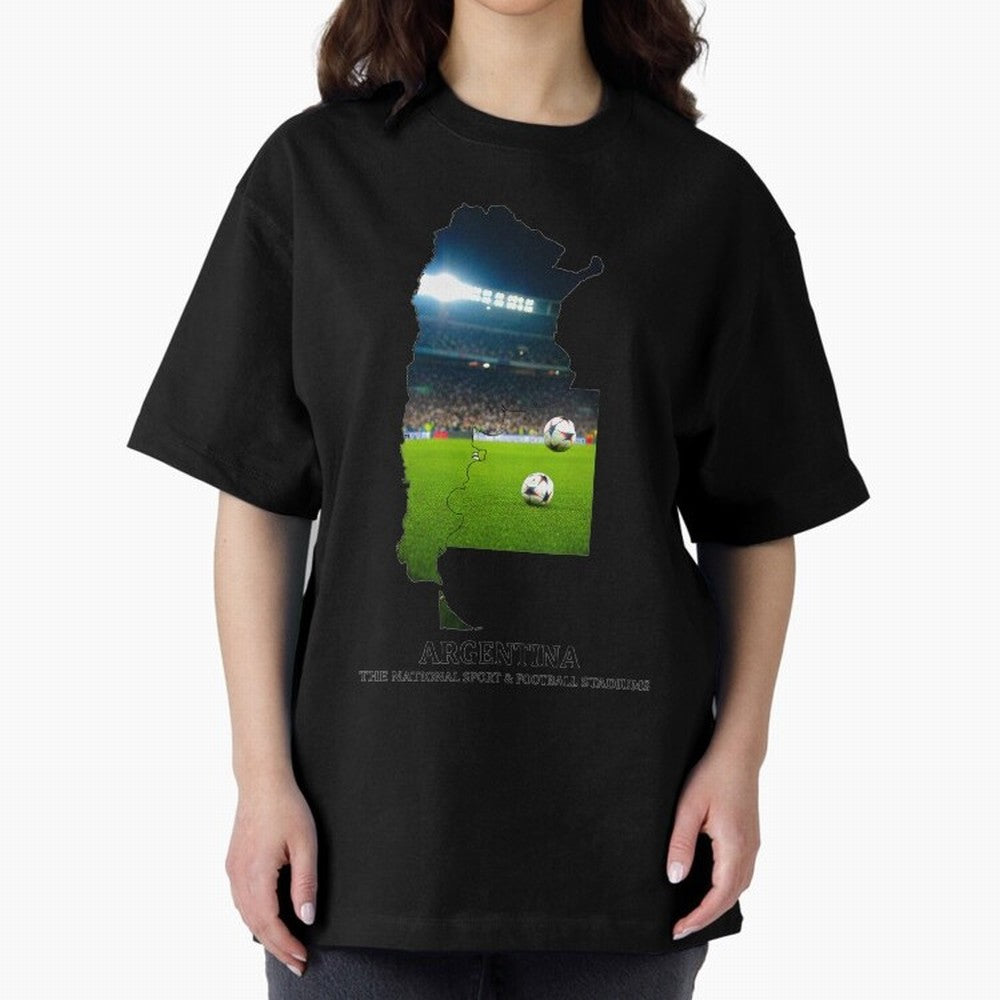 Argentina Map Art - Football Passion & National Stadiums Design Classic T-Shirt Bring Trophy Dreams to FIFA World Cup 2026 for Fans of Cristiano Ronaldo, Haaland and CR7 and Portugal, Bringing Football Passion, Legendary Performances, Festival