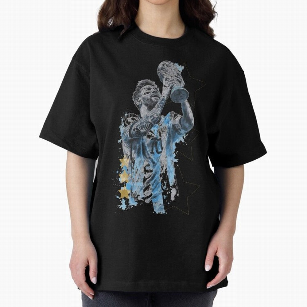 Messi with the World Cup Classic T-Shirt Carry the Colors and Pride of the FIFA World Cup 2026 Group Stage Journey through Haaland and Mbappe Highlights, Argentina Pride, Global Supporter Spirit, Legendary Goals, National Colors and Tournament