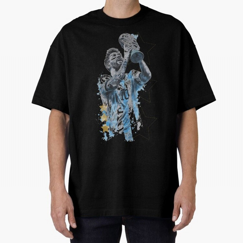 Messi with the World Cup Classic T-Shirt Carry the Colors and Pride of the FIFA World Cup 2026 Group Stage Journey through Haaland and Mbappe Highlights, Argentina Pride, Global Supporter Spirit, Legendary Goals, National Colors and Tournament