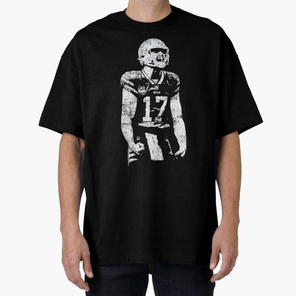 American Football Nfl 2024 Buffalo B - sultan desain 32 Oversized T-Shirt Fuel Your Fan Pride for Global Football Passion for FIFA World Cup 2026, Featuring Messi and Cristiano Ronaldo, France, Football History, Final Match Energy, Crowd Noise and