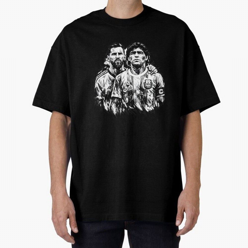 Messi & Maradona ¨C Eternal Legacy Classic T-Shirt Enjoy the Biggest Football Party of Global Football Passion for FIFA World Cup 2026 USA Canada Mexico, Inspired by CR7, Germany, Global Supporter Spirit, Legendary Goals, National Colors and