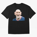 Old and Bald Messi Football Meme Oversized T-Shirt Show Your Love for Global Football Passion for FIFA World Cup 2026 Group Stage, Driven by Messi, France, Football Festival Excitement, Trophy Ambitions, Country Rivalries and Star Player Buzz;