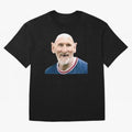 Old and Bald Messi Football Meme Oversized T-Shirt Enjoy the Biggest Football Party of Global Football Passion for FIFA World Cup 2026 USA Canada Mexico, Filled with Messi, Neymar and Mbappe, Germany, Vintage Soccer Flavor, Modern Football Stars,