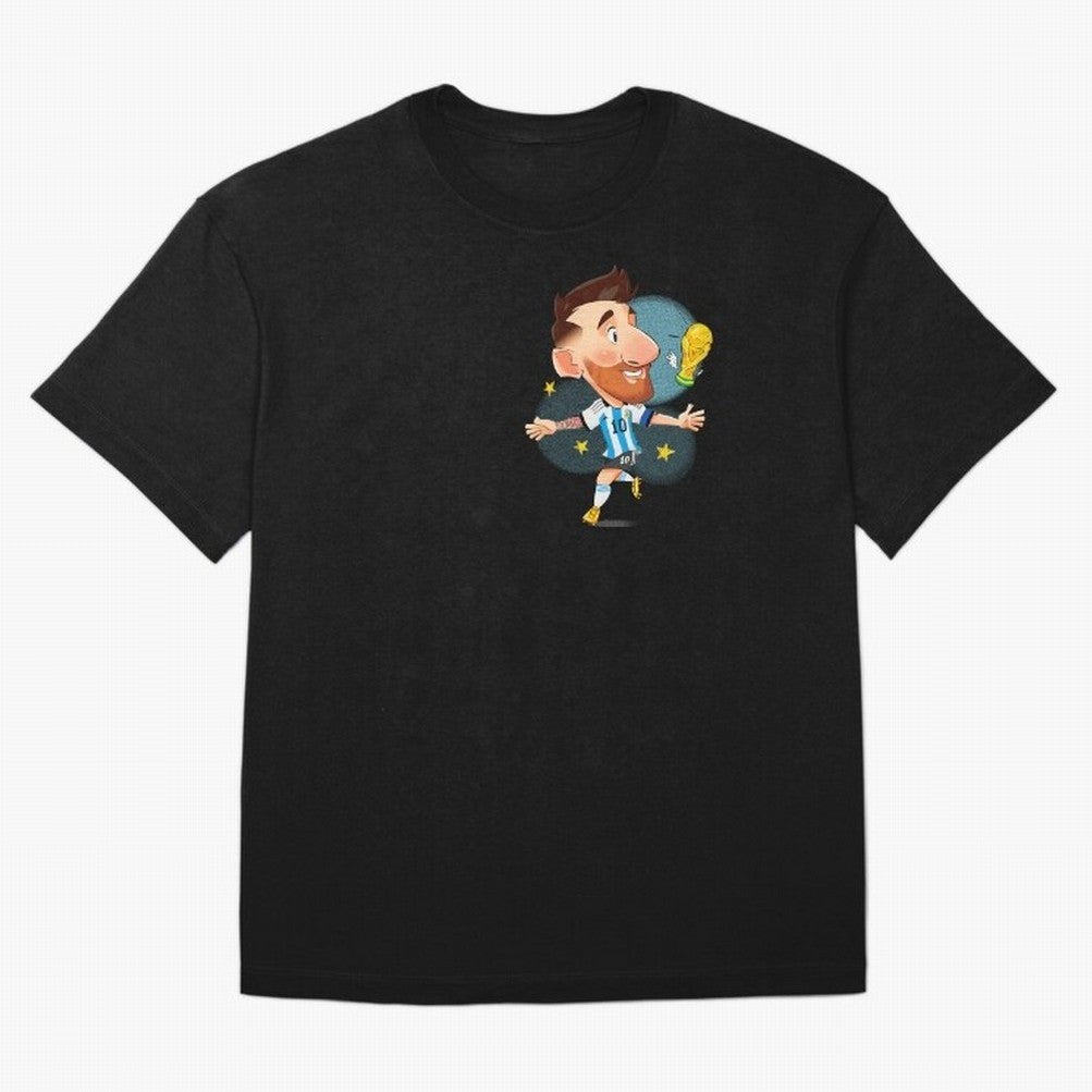 Messi GOAT Oversized T-Shirt Experience the Global Stage of FIFA World Cup 2026 Spirit, Connected to Argentina, Messi, Neymar and Mbappe, Goal Celebration Energy, Supporter Heritage, Football Icons and Worldwide Tournament Joy; Ideal for Fans Who