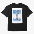 Messi Argentina Football Drawing Oversized T-Shirt Join the Global Buzz around FIFA World Cup 2026 Group Stage for Fans of Mbappe and Neymar and France, Bringing Classic Soccer Heritage, Championship Pressure, Fan Loyalty and International Pride;