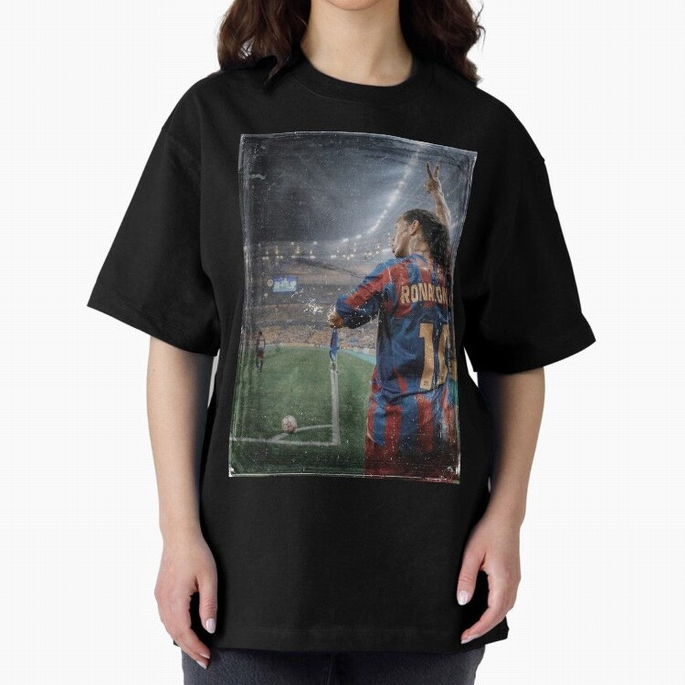 Ronaldinho Vintage Classic T-Shirt Follow FIFA World Cup 2026 Group Stage Featuring Cristiano Ronaldo, Haaland and CR7, Portugal, Spain and Germany Energy, Sports Nostalgia, International Competition, Famous Players and Unforgettable Victories;