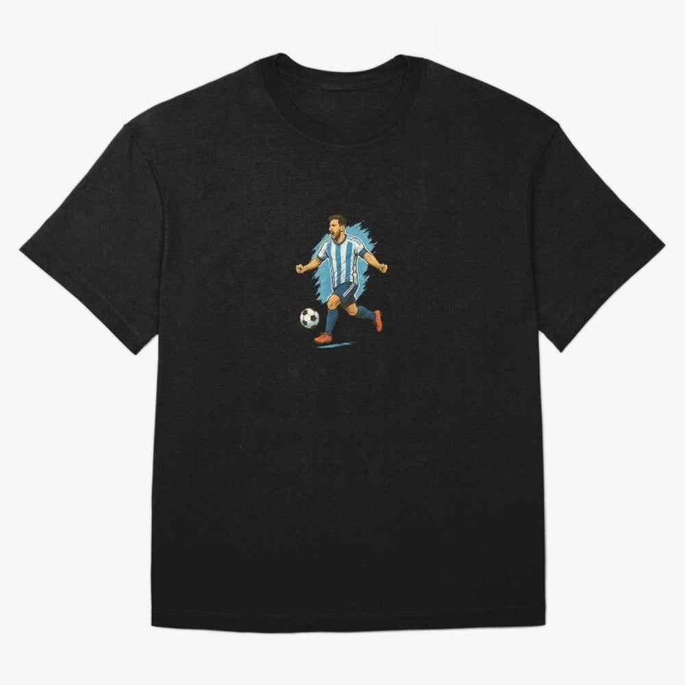 Dynamic Soccer Player Illustration ¨C High-Energy Football Art Classic T-Shirt Fuel Your Fan Pride for Global Football Passion for FIFA World Cup 2026 Group Stage, Driven by CR7, Portugal, Spain and Germany, Football History, Final Match Energy,