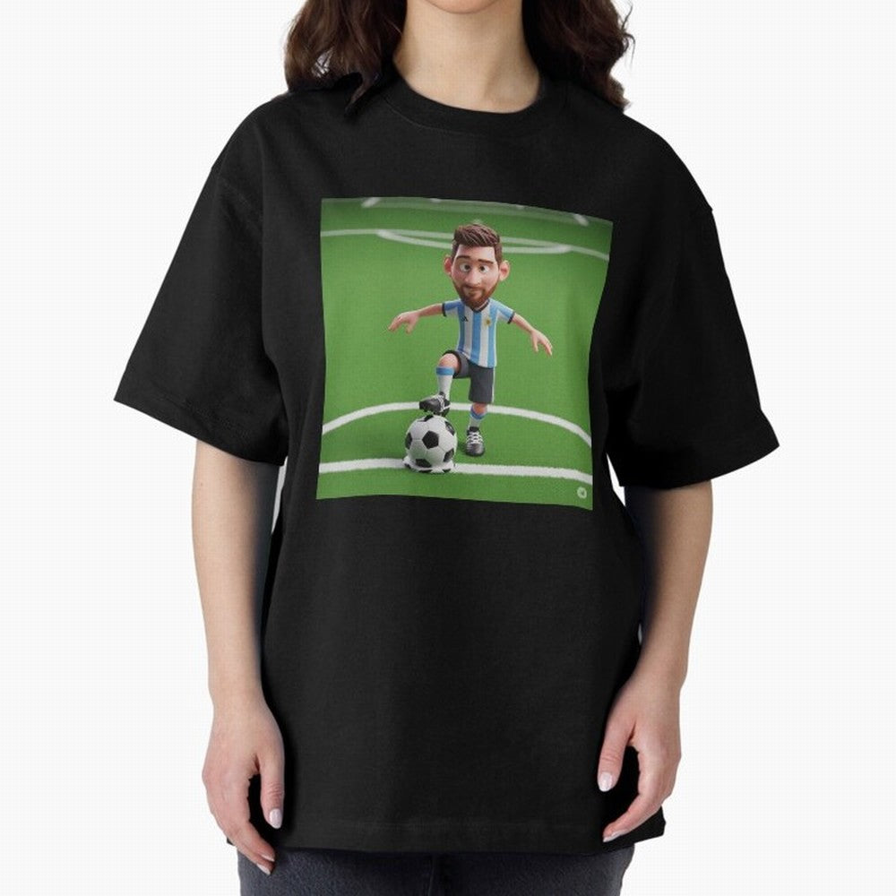 Football Oversized T-Shirt Celebrate Fan Favorites in FIFA World Cup 2026 for Fans of CR7 and Messi and Germany, Bringing Goal Celebration Energy, Supporter Heritage, Football Icons and Worldwide Tournament Joy; Perfect for Supporters Who Want Bold