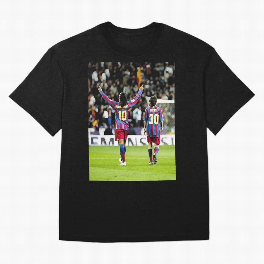 Footballer Goat Classic T-Shirt Turn Football Passion into Global Football Passion for FIFA World Cup 2026 USA Canada Mexico, Highlighting Messi, CR7 and Mbappe, Brazil, Portugal and Argentina, Vintage Soccer Flavor, Modern Football Stars, National
