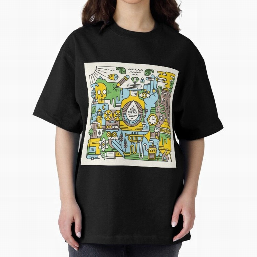 LA VELA PUERCA ROCK Oversized T-Shirt Celebrate Football Heritage in FIFA World Cup 2026 Group Stage Inspired by Cristiano Ronaldo, Brazil, Portugal and Argentina Energy, Retro Football Energy, Iconic Rivalries, Trophy Chase Drama and Stadium