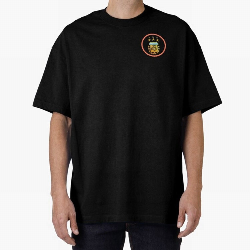 AFA ARGENTINA CHAMPION 2022 Oversized T-Shirt Join FIFA World Cup 2026 USA Canada Mexico for Fans of Mbappe and Neymar and England and Germany, Bringing Worldwide Fan Energy, Dramatic Goals, Stadium Lights and Championship Celebrations; Perfect for