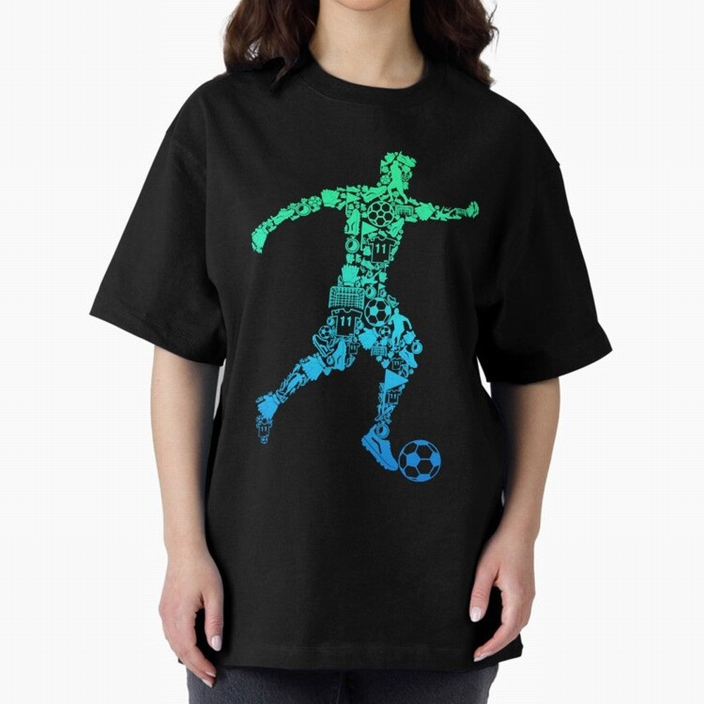 soccer soccer player boys kids Oversized T-Shirt Show Love for Legendary Goals in FIFA World Cup 2026 Inspired by CR7, Brazil, Portugal and Argentina Energy, Match Day Excitement, Supporter Culture, Golden Goals and Global Football Passion; Ideal