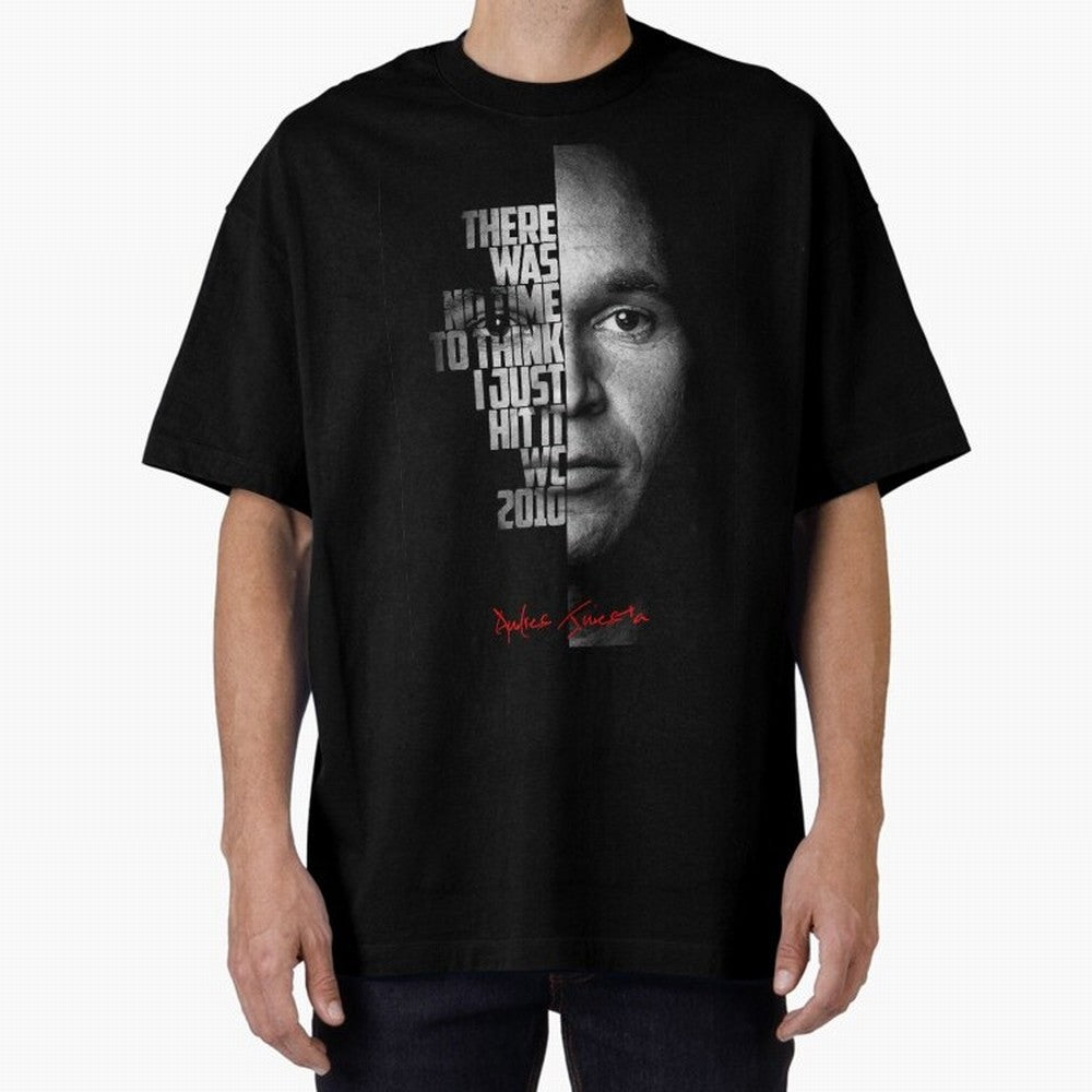 Black and white Andres Iniesta Quote. Classic T-Shirt Enjoy Match Day Hype around FIFA World Cup 2026 USA Canada Mexico, Messi, England, Retro Football Energy, Iconic Rivalries, Trophy Chase Drama and Stadium Atmosphere; Ideal for Fans Who Follow