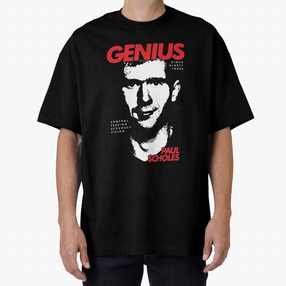 Paul Scholes - Manchester United Legend Oversized T-Shirt Make Your Look Match Global Football Passion for FIFA World Cup 2026 USA Canada Mexico, Centered on Haaland and Mbappe, Netherlands, Fan Favorite Moments, National Team Passion, Big Match