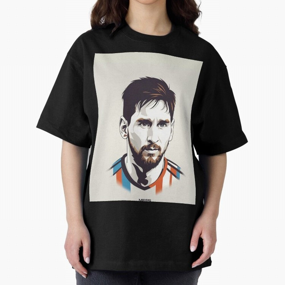 MESSI POP ART Graphic T-Shirt Capture Stadium Memories from FIFA World Cup 2026 USA Canada Mexico Spirit, with England, Messi, CR7 and Mbappe, Sports Nostalgia, International Competition, Famous Players and Unforgettable Victories; Ideal for