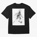 Abstract Soccer Player Sketch ¡ª Minimal Line Art Design Premium T-Shirt Bring Stadium Energy to the FIFA World Cup 2026 Journey through Cristiano Ronaldo, Haaland and CR7 Highlights, Brazil, Portugal and Argentina Pride, Game Day Rituals, Football